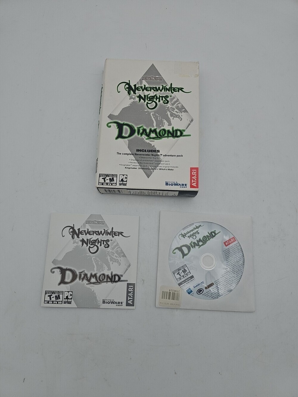 Neverwinter Nights Diamond w/Box Windows PC CD-Rom Video Games Fantasy Atari